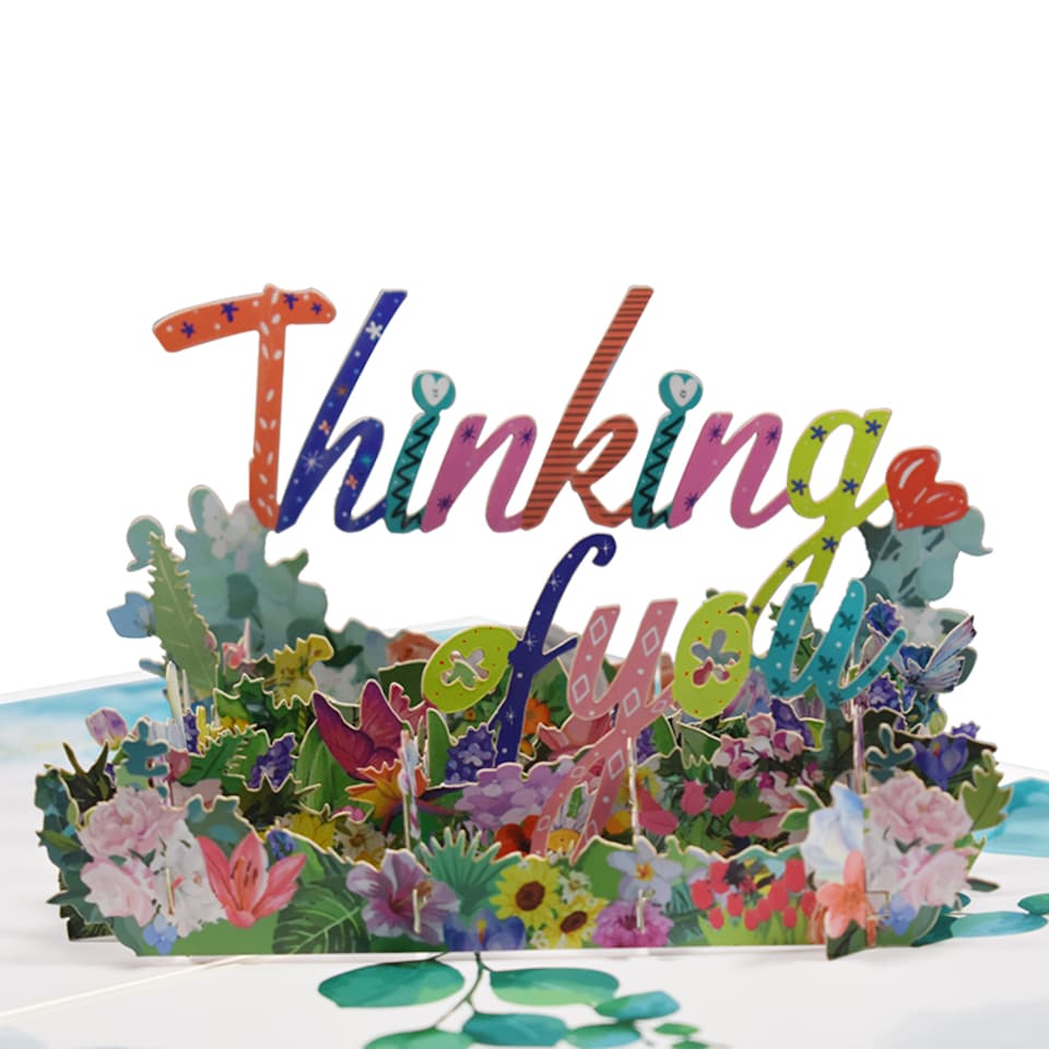 image 1 of Thinking of You 3D Pop Up Greeting Card