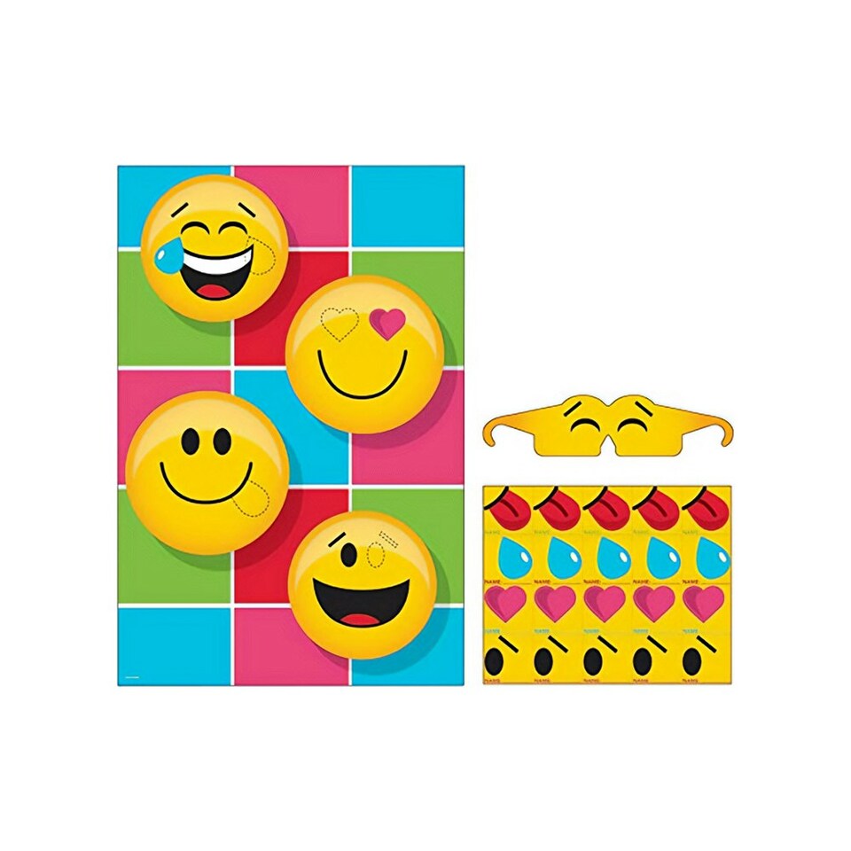 Creative Party Plastic Emoji Party Pin Game - Multicoloured - One Size