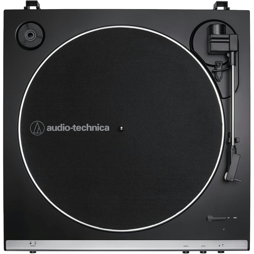 image 1 of Audio Technica AT-LP60XUSB Black Fully Automatic Belt-Drive Turntable - Analog and USB