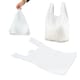 image 3 of 500 x White 10 x 15 x 18" Plastic Vest Style Shopping Groceries Carrier Bags White