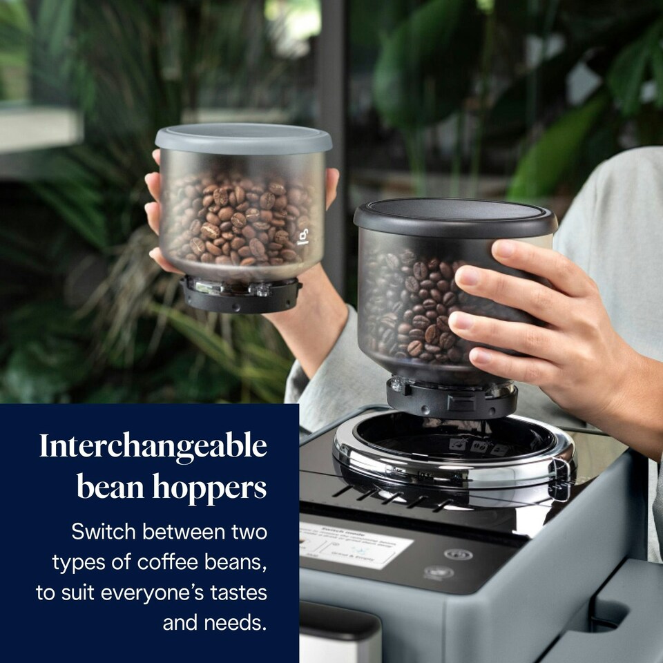 image 1 of De'Longhi Rivelia Bean to Cup Coffee Machine - EXAM440.55.G Grey