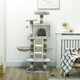 image 8 of PawHut 132cm Cat Activity Centre for Large Cats with Scratching Posts Grey