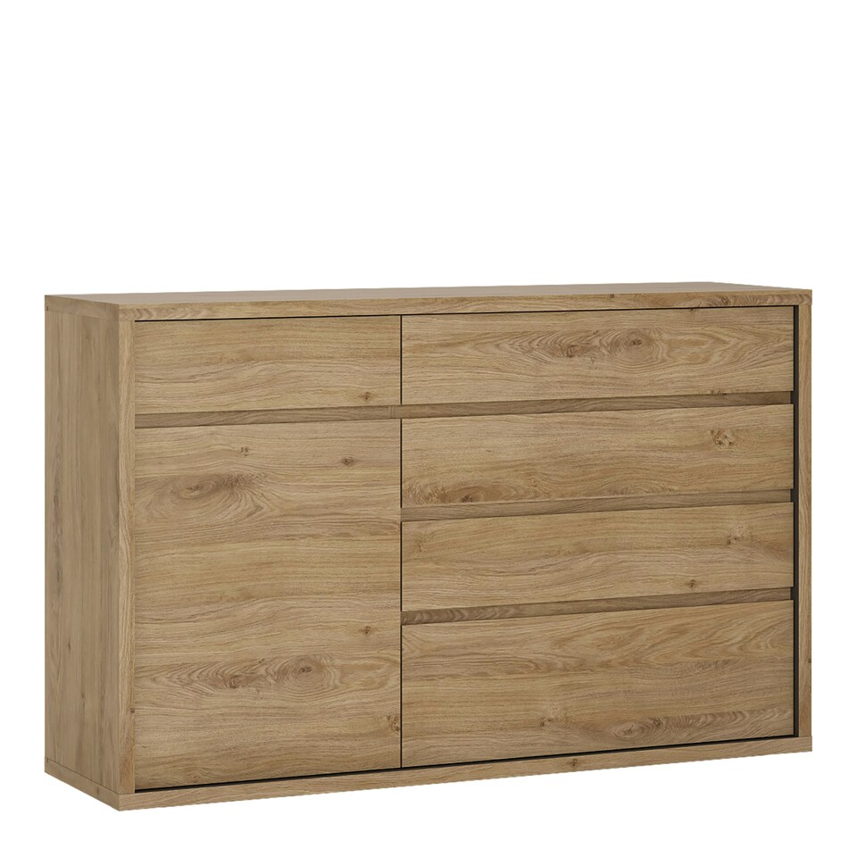 image 1 of Shetland 1 Door 5 Drawer Cupboard