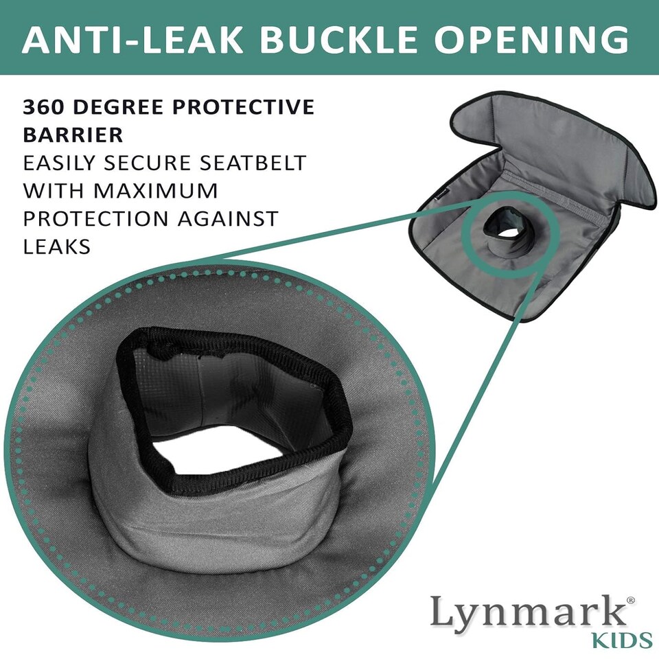 image 1 of Lynmark® Potty Training Car Seat Protector Cover with Middle Buckle Hole, Grey | Grey | Universal | 1