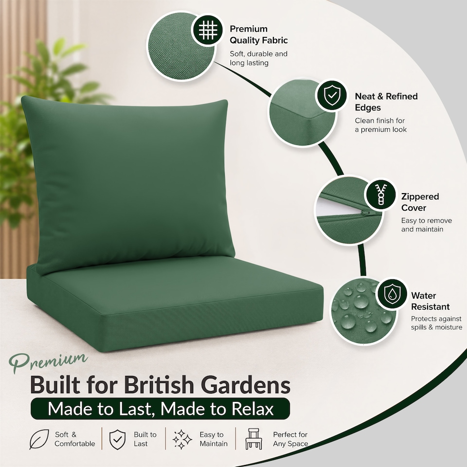 image 1 of Keter Allibert California Armchair Cushion Pad with Pillow