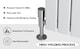 image 7 of Radiator Single Panel 600x408mm Flat Panel Vertical Column Radiator | Black | 1