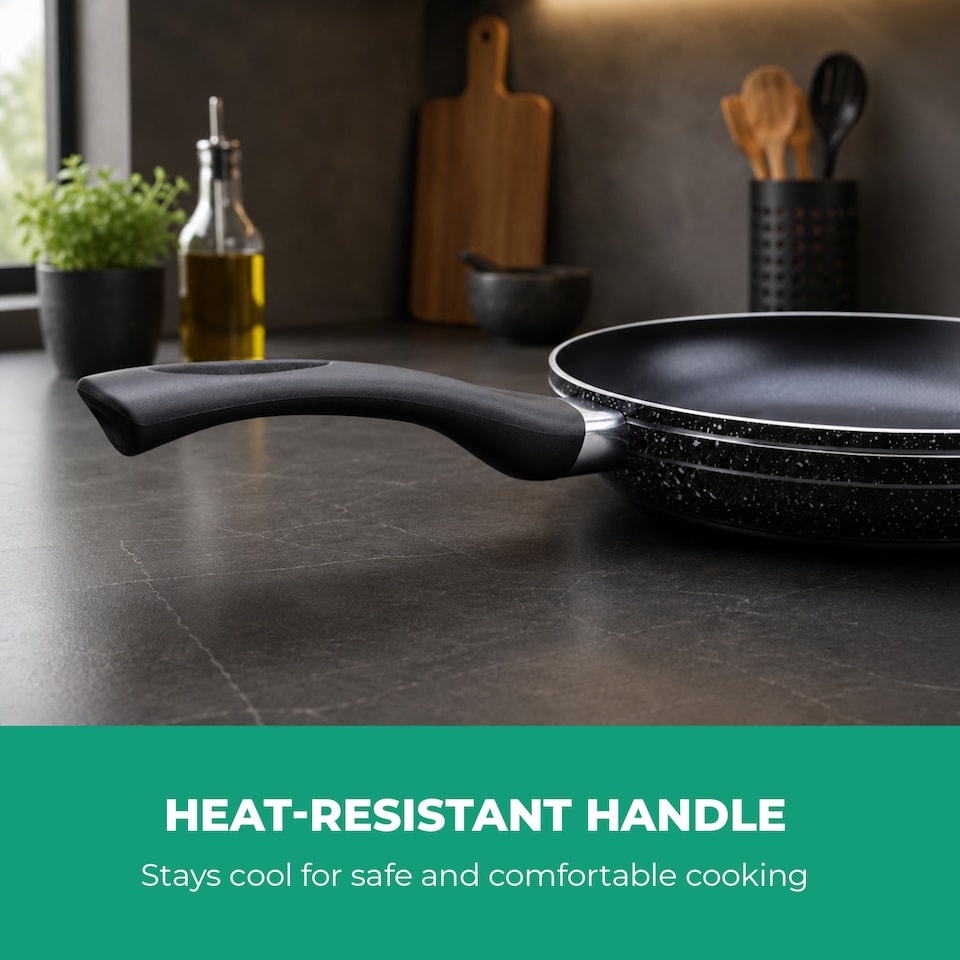 image 1 of Royalford 32 CM Non-Stick Aluminium Frying Pan for Induction Hob, Skillet Pan