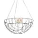 image 1 of Marco Paul Black Metal Hanging Basket 16" Black