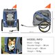 image 4 of PawHut Pet Bicycle Trailer Dog Cat Bike Carrier Water Resistant Blue Outdoor