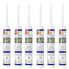 CT1 - Clear - Building Sealant & Adhesive Snag Tube for Virtually Any Material Pack of 6
