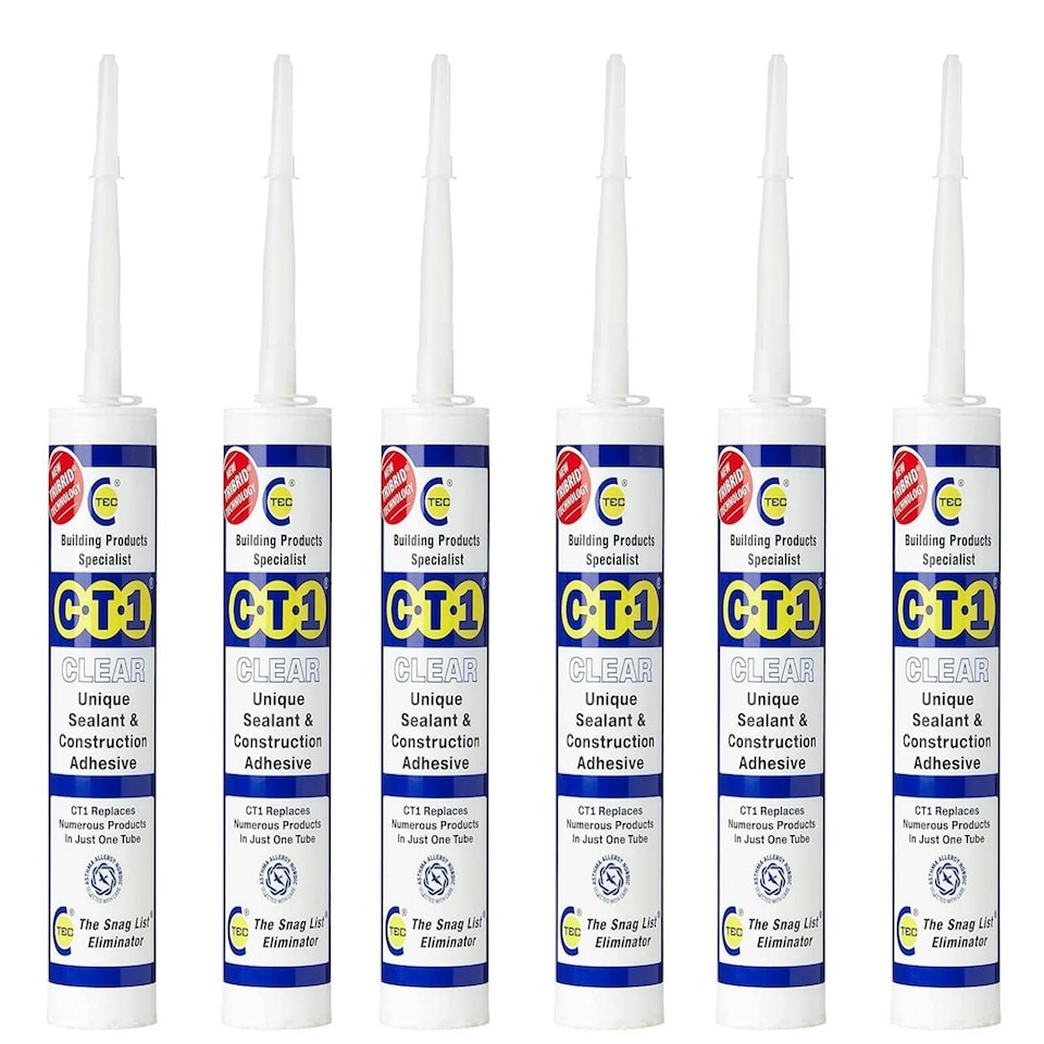 image 1 of CT1 - Clear - Building Sealant & Adhesive Snag Tube for Virtually Any Material Pack of 6