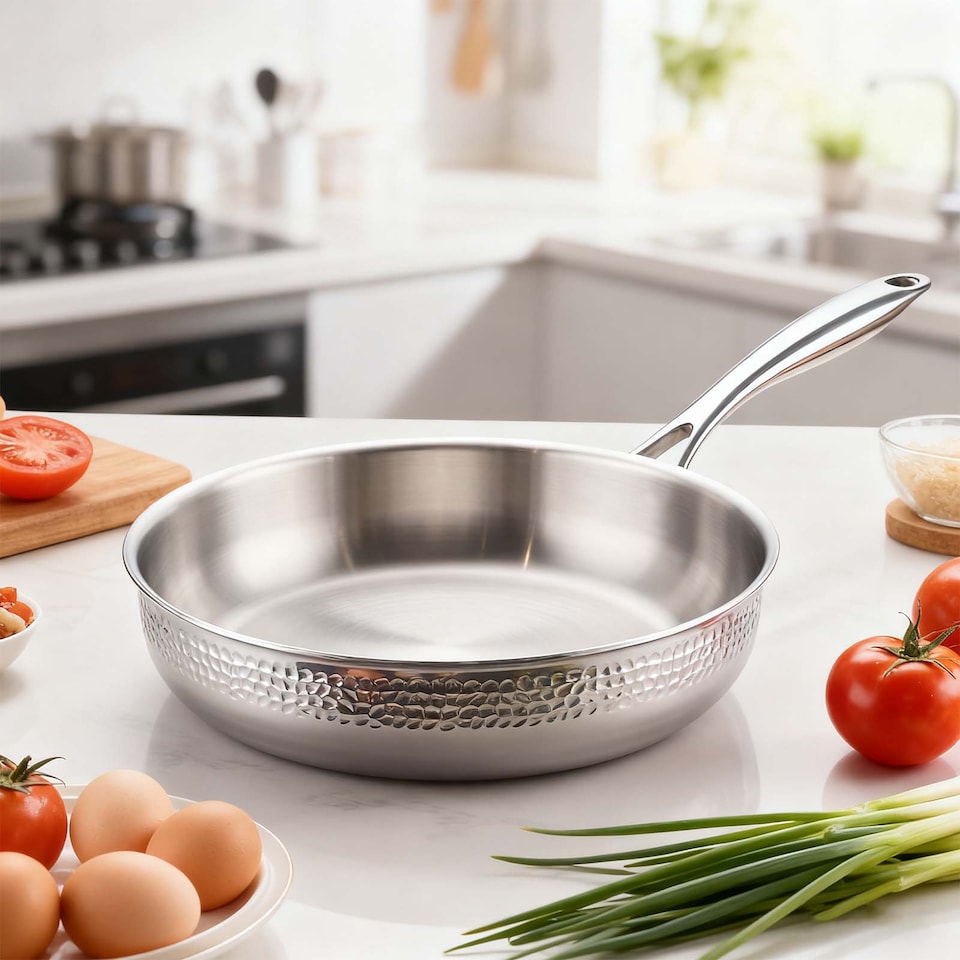 image 1 of HomeKing JadeBamboo Hammered-26CM Frypan