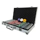 image 3 of Oypla Poker Set - 300 Piece Texas Hold Em Complete With Chips, Cards, Dice, And Casino Style Case