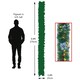 image 4 of Living and Home 270cm Artificial Greenery Christmas Garland - Blue Poinsettia