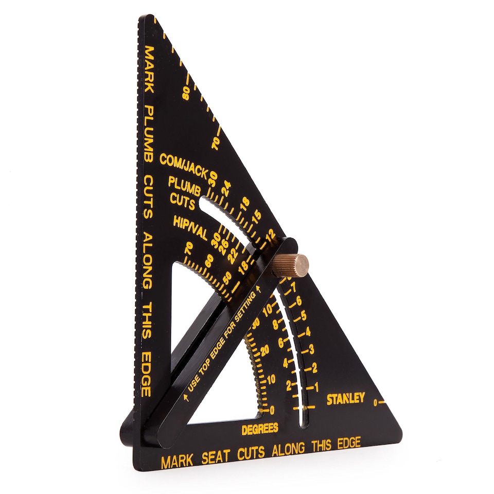 image 1 of Stanley Adjustable Quick Square | Black | Black/Yellow | 190mm | 1