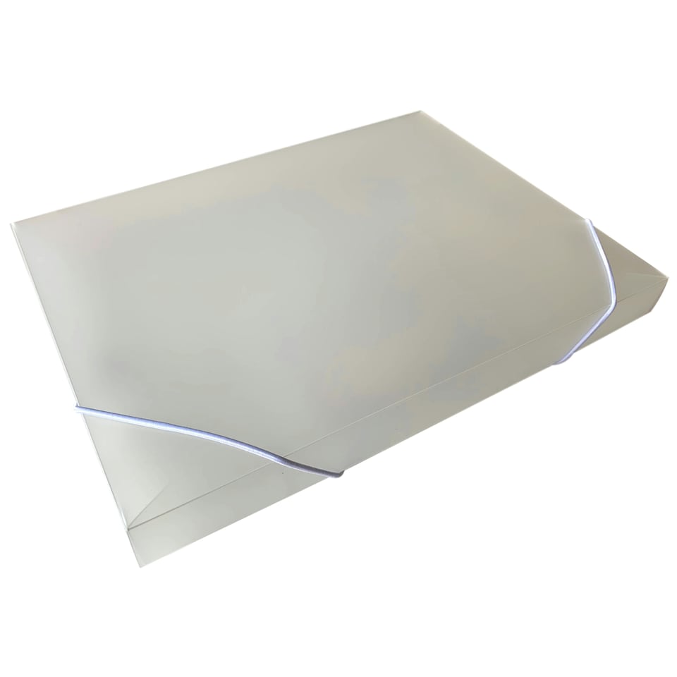 image 1 of A4 Clear Box File with Elastic Closure
