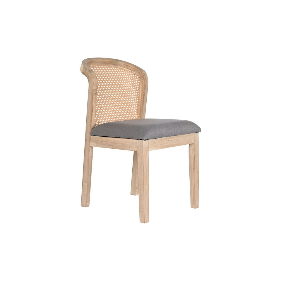 image 1 of Dining Chair DKD Home Decor Fir Polyester Dark grey (46 x 61 x 86 cm) Grey