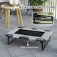 image 9 of PawHut Raised Dog Bed with Breathable Mesh for S & M Dogs, Light Grey Red | L