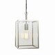 image 1 of Hadden Pendant Bright Nickel Plate & Clear Glass 1 Light Dimmable IP20 - E27