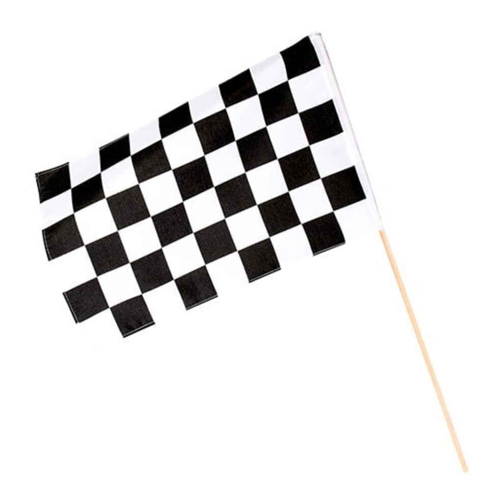 Racing Polyester Hand Flag 60cm