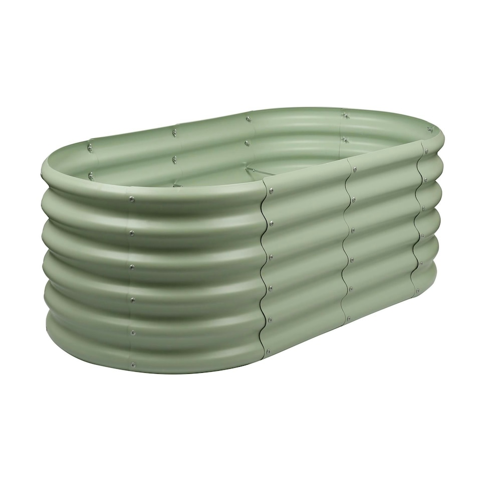 image 1 of Harbour Housewares Rounded Raised Garden Bed - 120cm x 60cm x 45cm - Green Green