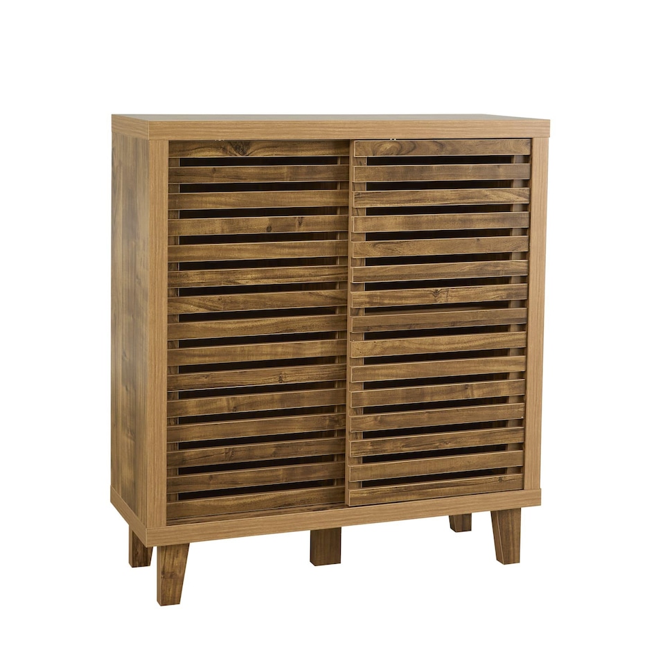 image 1 of Luna Sideboard 2 Doors Storage Cupboard Highboard Side Cabinet
