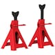 image 1 of HOMCOM Axle Stands 2 Ton Car Jack Stands Pack of 2, 28-42.5 cm Height Adjustable Support Jack Stand, Heavy Duty Car Lift Tool for Vehicles, Caravans, Workshops, Garages, Red