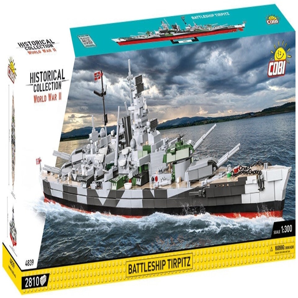 image 1 of Battleship Tirpitz brick model - COBI 4839 - 2910 Bricks