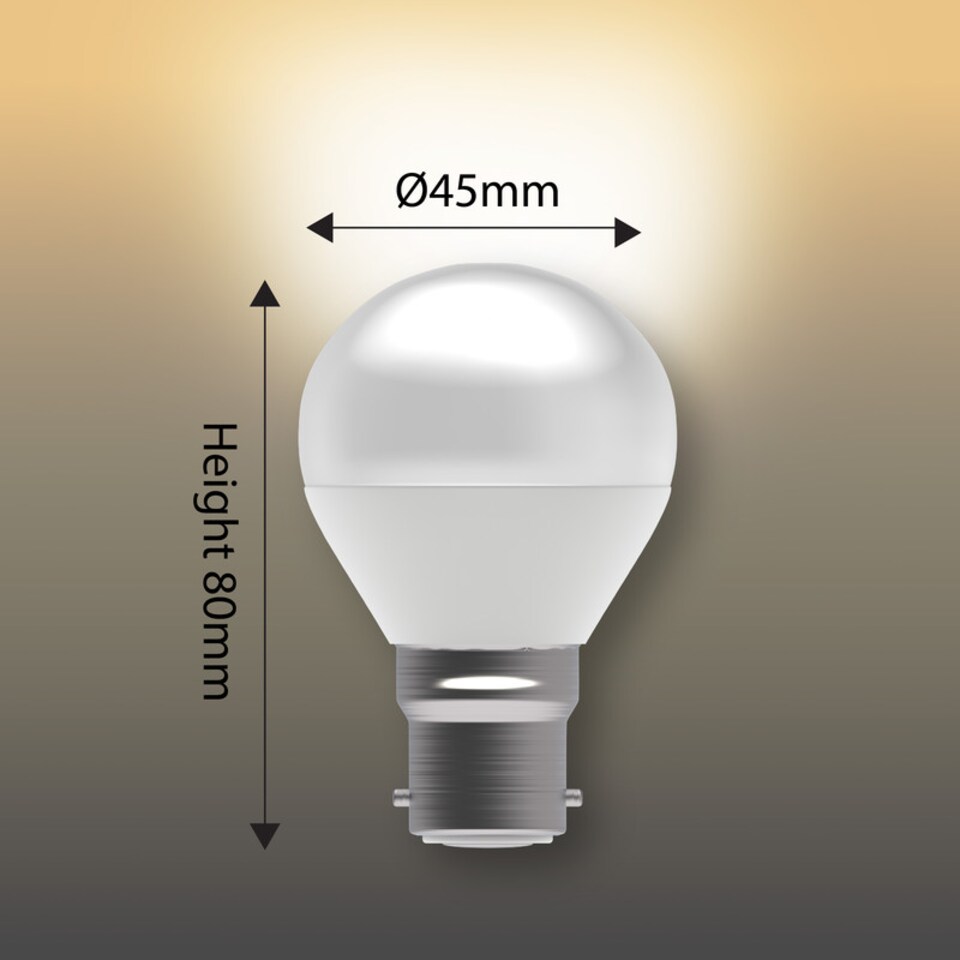 image 1 of BELL Lighting B22 LED Golf Ball 4.7W Energy Saving Light Bulb