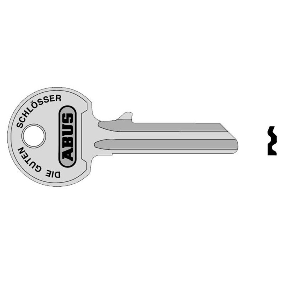 Abus Mechanical 36/55 55mm Right Hand Key Blank - Multi Colour - One Size