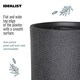 image 7 of Hammered Stone Black Cylinder Planter, Outdoor Plant Pot D36 H36 cm, 30.9 ltrs Cap.