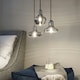 image 2 of Lido 1 Light Dome Ceiling Pendant Light Smokey