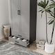 image 4 of DEVON Wardrobe 2 Door 2 Drawer Modern Bedroom Clothes Storage Hanging Rail 180cm | Black | Black Grey | 1