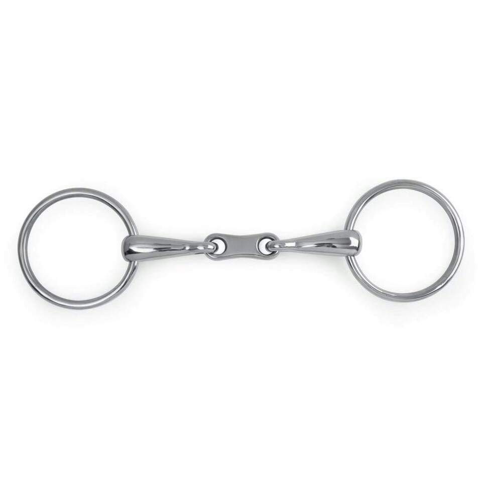 Lorina French Link Loose Ring Snaffle - Silver - 5in