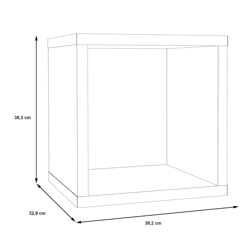 image 1 of Mauro Singular Storage Unit in Matt Black