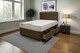 image 1 of Emily Plush Bed Set, 4 Drawers With Mattress, & 24"Headboard