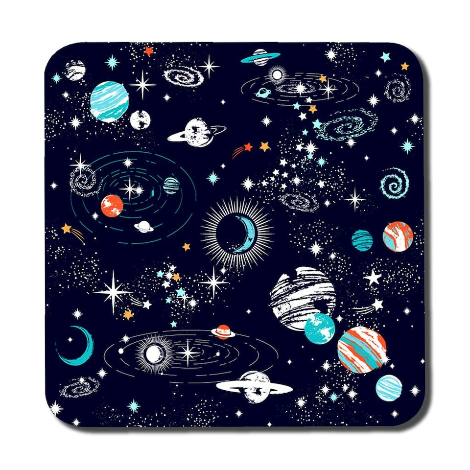 image 1 of Space Galaxy constellation (Placemat & Coaster Set)