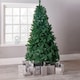 image 7 of 7ft Neo Scandinavian Tips Spruce Fir Artificial Christmas Tree Xmas Realistic Branches Green Natural Branches with Solid Metal Legs (Green) | Green