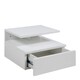 image 2 of Ashlan Bedside Table with 1 Drawer in White