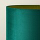 image 4 of ValueLights Charlie Chrome Stem Floor Lamp Green Drum Shade Green