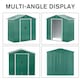 image 3 of Outsunny 6.5x3.5ft Metal Garden Shed for Garden and Outdoor Storage, Green