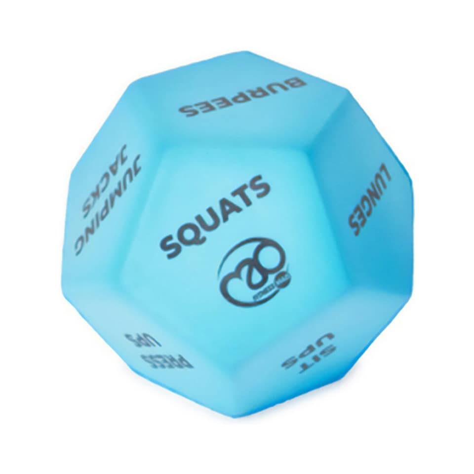 image 1 of Fitness Mad 12 Sided Dice Set - Blue/Grey - One Size