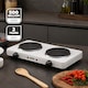 image 2 of GEEPAS 2000W Double Hot Plate, White