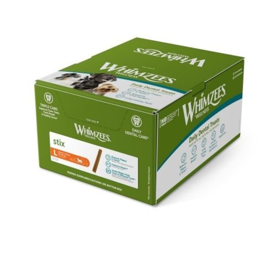 Whimzees Stix Large 18 Cm Display Box (Pack of 50)