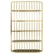 image 4 of Interiors by Premier Elegant Gold Finish Cage Design Bookshelf, Spacious Slimline Bookshelf, Functional Sleek Shelf For Books Gold