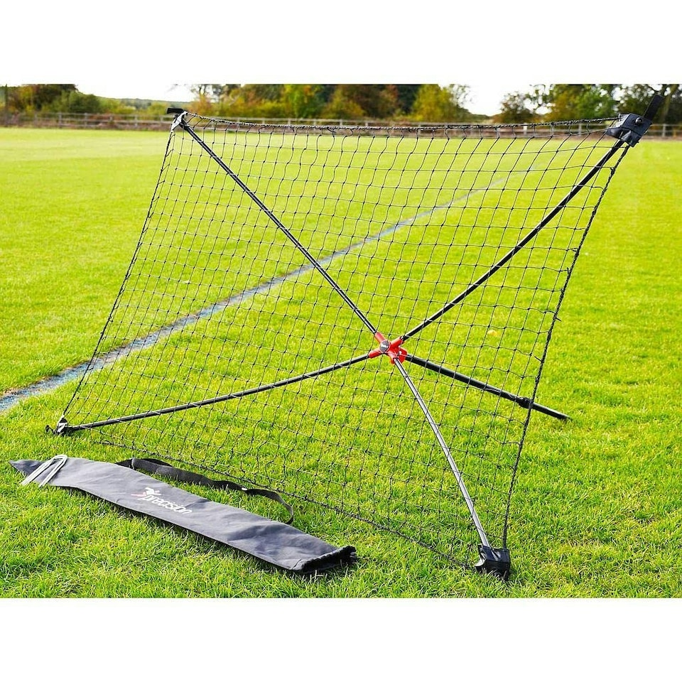 image 1 of Precision Football Soccer Quick Setup Portable Training Goal Shot Rebounder