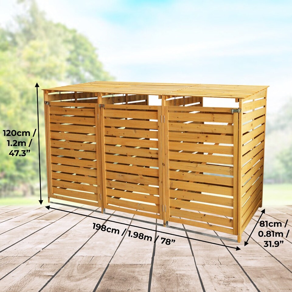 image 1 of Triple Wheelie Bin Storage