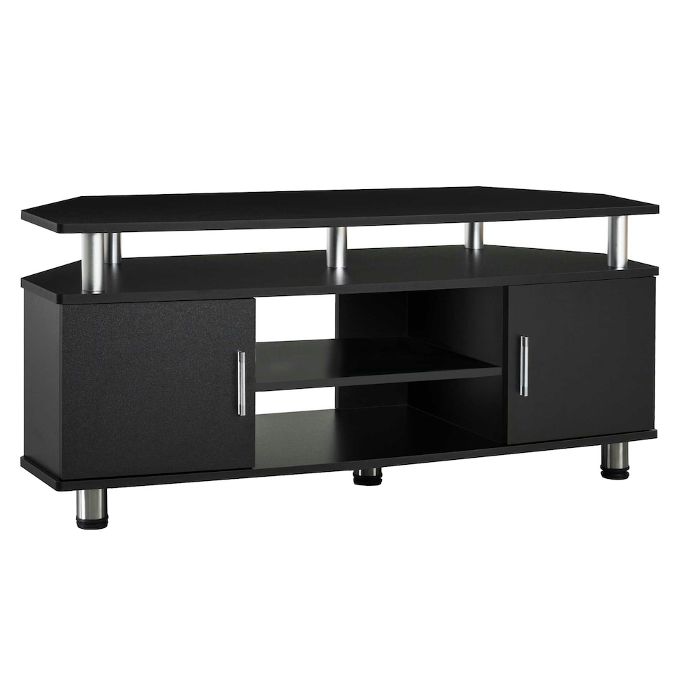 image 1 of HOMCOM TV Unit Cabinet with Storage Shelves and Cupboard Center