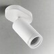 image 2 of CGC SOLIS White Single GU10 Ceiling Spotlight with Halo Ring Adjustable Spot Bar White