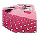 image 2 of Disney Spotty Minnie Mouse Cotton Bath Towel - Pink/Blue/White - One Size